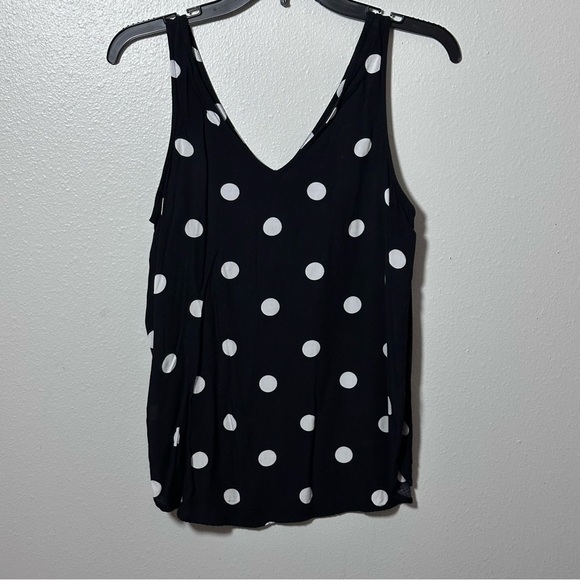 Old navy Women black Polka Dot top size small - Picture 4 of 6